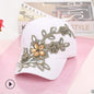 Cowgirl's Diamond Embroidery Flower Baseball Cap Country in My Heart