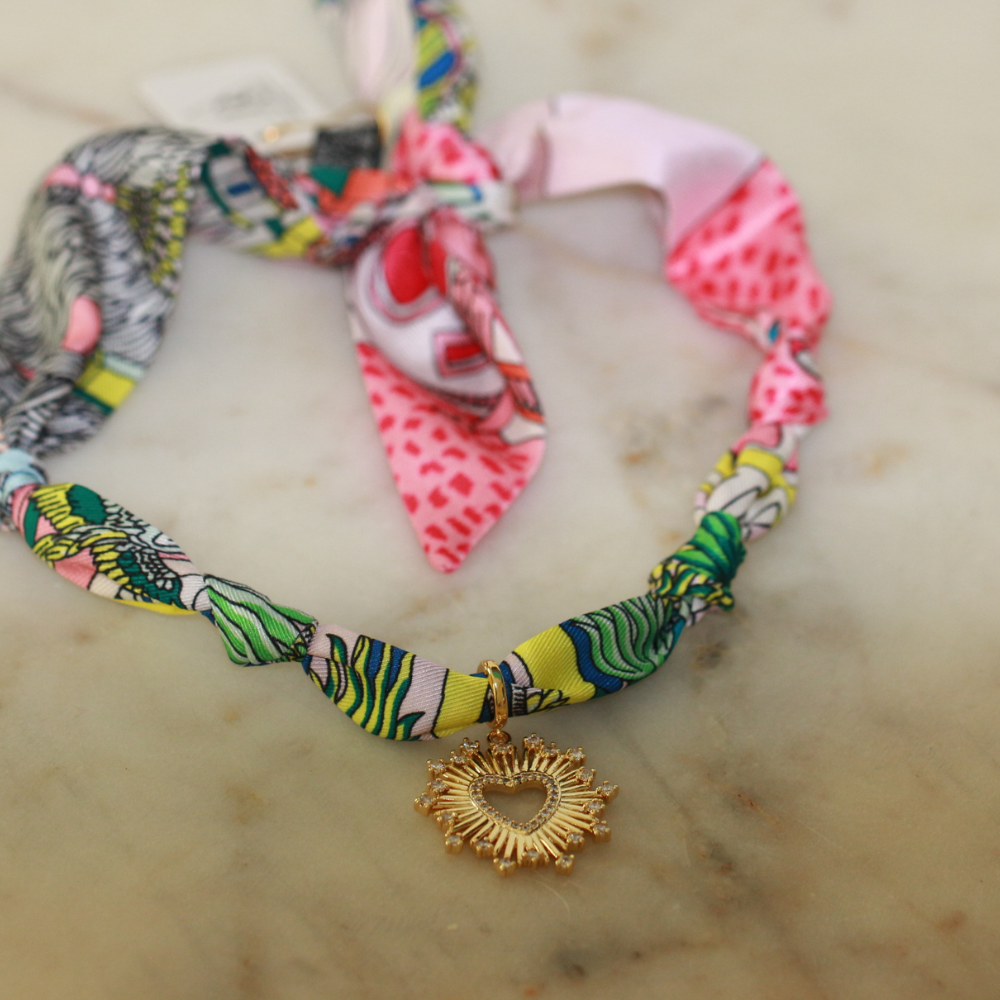 Presley Heartburst Scarf Necklace Deep South Originals