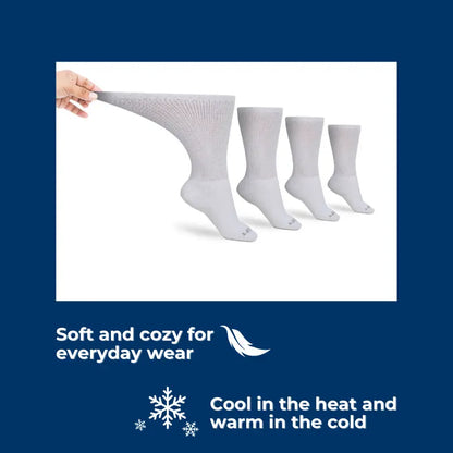 Men's Ultra-Soft Upper Calf Diabetic Socks (4 Pair) DSC