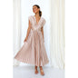 Elegant Pleated Casual Loose Zip Sleeveless Dress Grayceful LLC