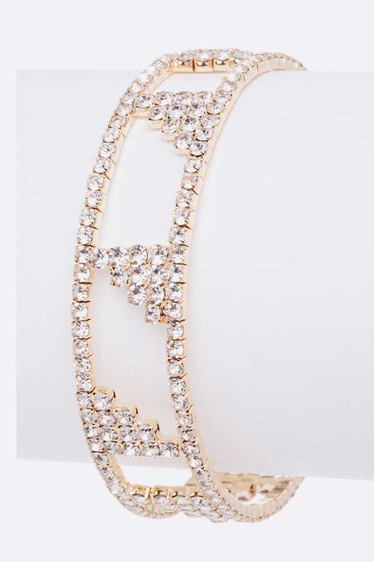 Rhinestone Cuff Bridal Bracelet Shop Style & More | Fresh Looks, Everyday Deals & Free Shipping