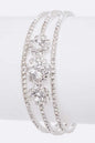 Rhinestone Flower Cuff Bracelet Shop Style & More | Fresh Looks, Everyday Deals & Free Shipping