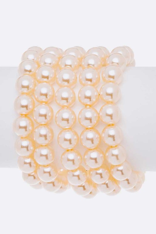 Camelia Rose Pearl Layer Stretch Bracelet Shop Style & More | Fresh Looks, Everyday Deals & Free Shipping