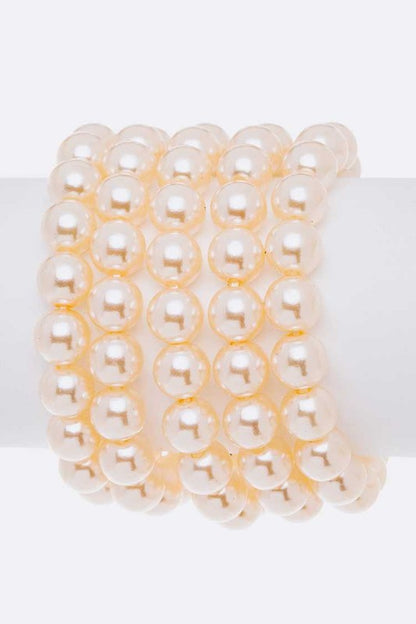 Camelia Rose Pearl Layer Stretch Bracelet Shop Style & More | Fresh Looks, Everyday Deals & Free Shipping