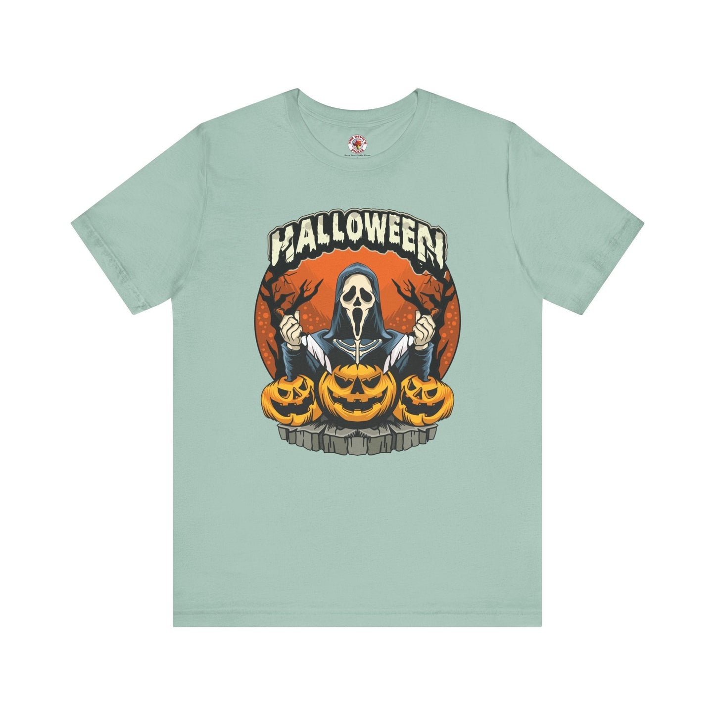 Screamer Killer Ghost Halloween T-Shirt The Devil's Pickle