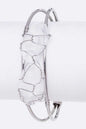 Rock Crystal Wired Adjustable Bangle Shop Style & More | Fresh Looks, Everyday Deals & Free Shipping