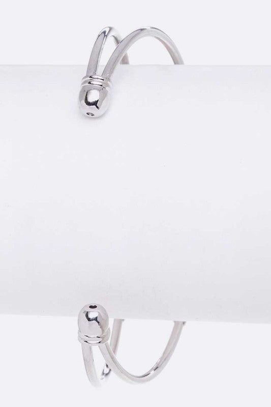 Rock Crystal Wired Adjustable Bangle Shop Style & More | Fresh Looks, Everyday Deals & Free Shipping