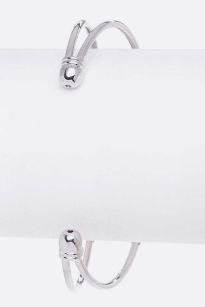 Rock Crystal Wired Adjustable Bangle Shop Style & More | Fresh Looks, Everyday Deals & Free Shipping