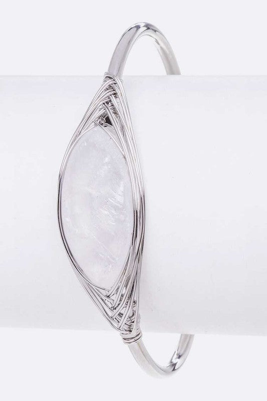 Rock Crystal Wired Adjustable Bracelet Shop Style & More | Fresh Looks, Everyday Deals & Free Shipping