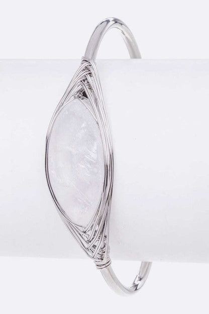 Rock Crystal Wired Adjustable Bracelet Shop Style & More | Fresh Looks, Everyday Deals & Free Shipping