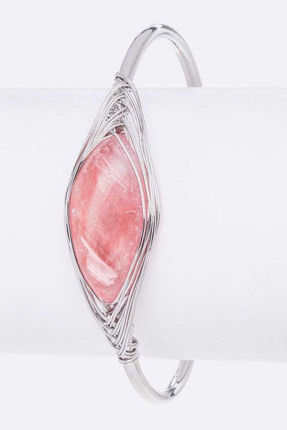 Rock Crystal Wired Adjustable Bracelet Shop Style & More | Fresh Looks, Everyday Deals & Free Shipping