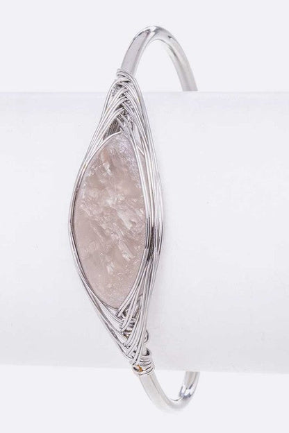Rock Crystal Wired Adjustable Bracelet Shop Style & More | Fresh Looks, Everyday Deals & Free Shipping