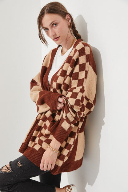 CHECKERED OVERSIZED SWEATER JJK5031P Shop Style & More | Fresh Looks, Everyday Deals & Free Shipping