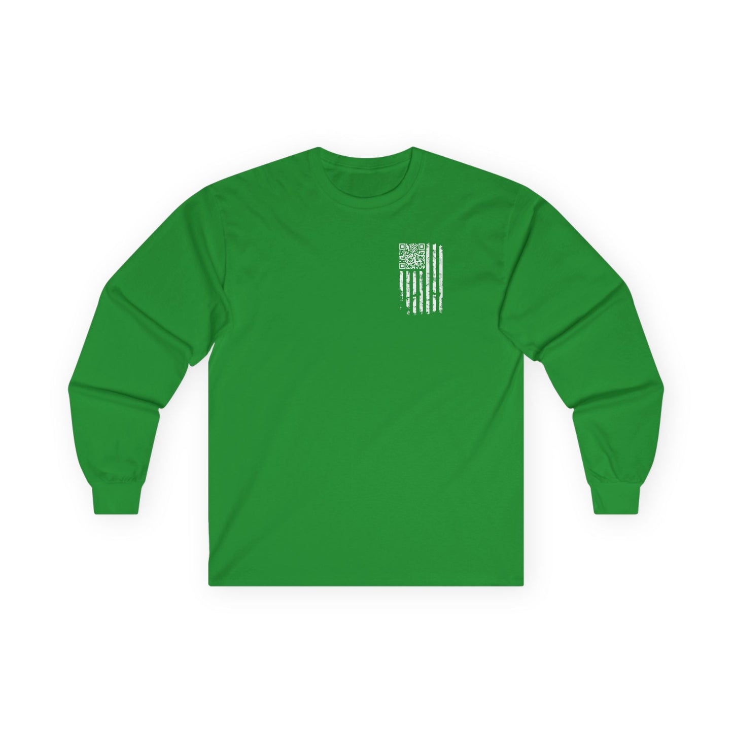 American Flag QR Code Long Sleeve Tee The Devil's Pickle