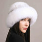 Women’s Mink Hair Winter Hat – Braided Fur Warm Elegant Beanie FitiqueFit