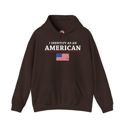 I Identify As An American Hooded Sweatshirt The Devil's Pickle
