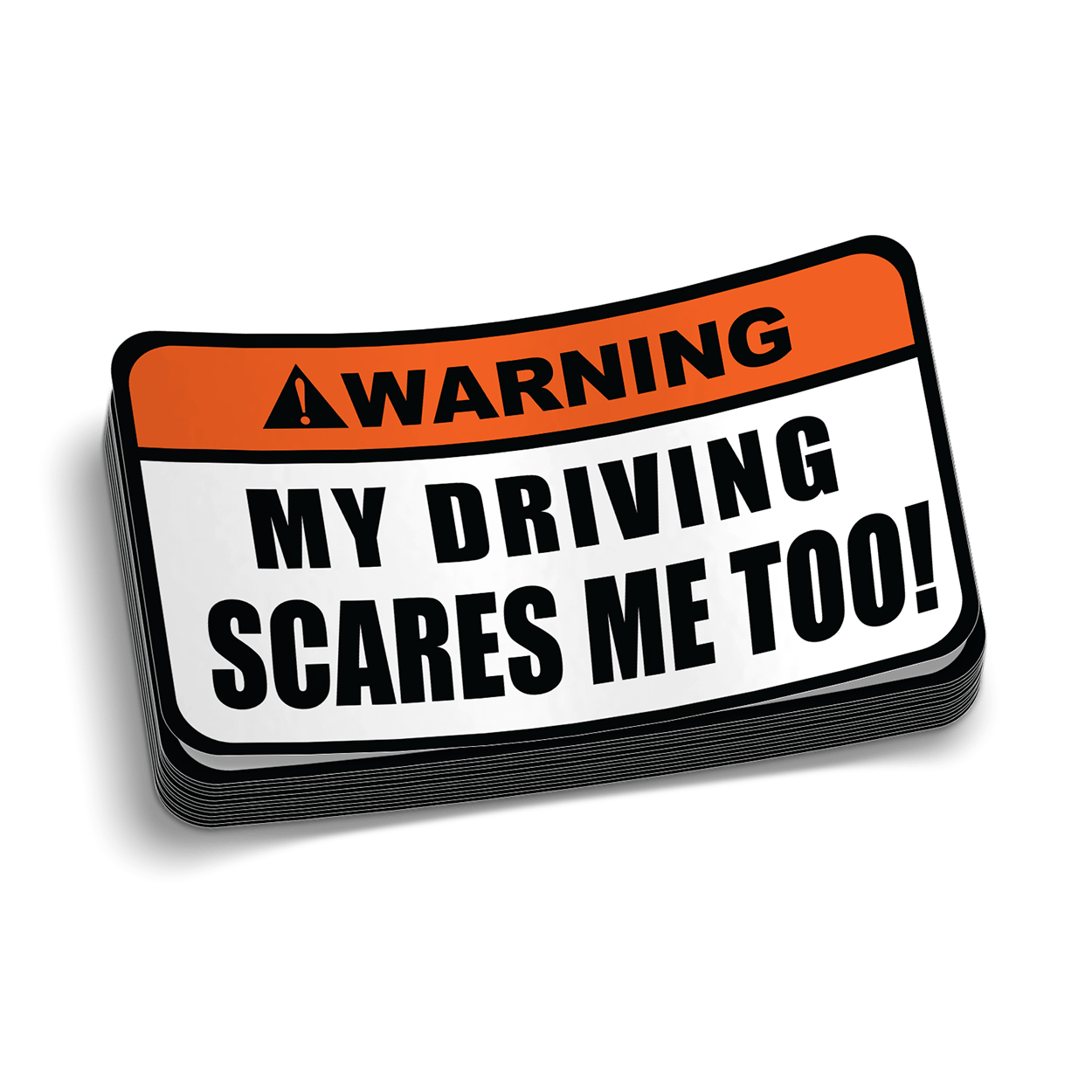 Driving Warning Decal Armed American Supply