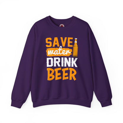 Save Water Drink Beer Crewneck Sweatshirt The Devil's Pickle