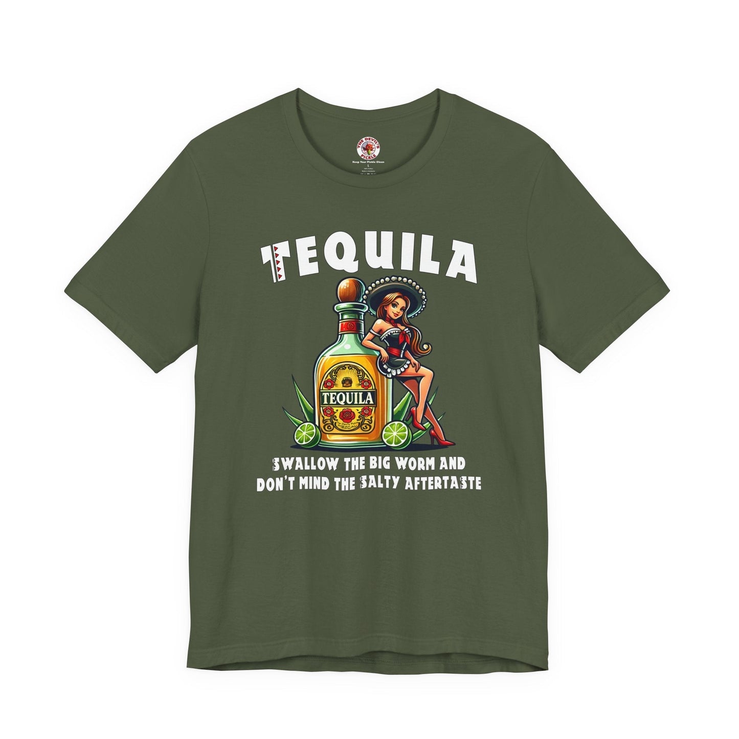 Tequila Swallow The Big Worm T-Shirt The Devil's Pickle