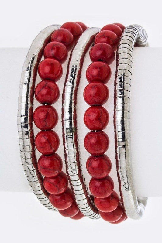 Layer Beads Wired Cuff Shop Style & More | Fresh Looks, Everyday Deals & Free Shipping