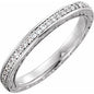 Platinum 1/4 CTW Natural Diamond Sculptural Eternity Band Ethereal Legacy Boutiques