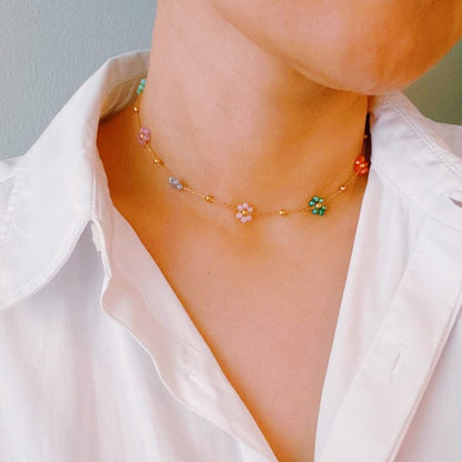 Flower Field Romance Beaded Necklace Shop Style & More | Fresh Looks, Everyday Deals & Free Shipping