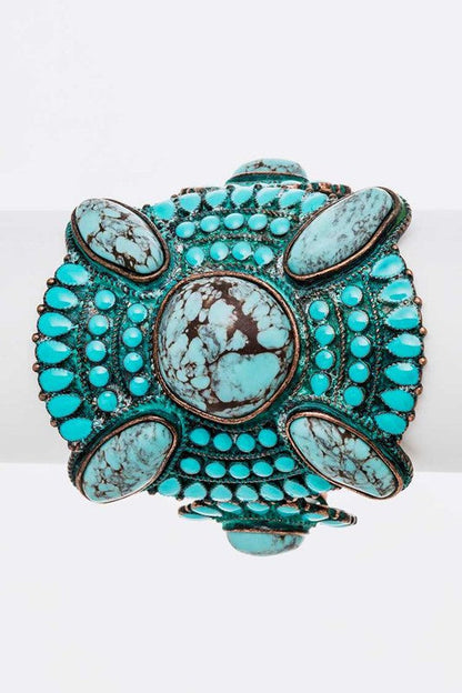 Genuine Stone Statement Stretch Bracelet Shop Style & More | Fresh Looks, Everyday Deals & Free Shipping