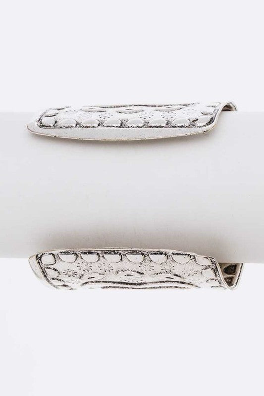Genuine Stone Statement Engraved Cuff Bangle Shop Style & More | Fresh Looks, Everyday Deals & Free Shipping