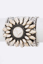 Genuine Stone Statement Engraved Cuff Bangle Shop Style & More | Fresh Looks, Everyday Deals & Free Shipping