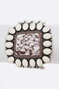 Genuine Stone Statemetn Stretch Bracelet Shop Style & More | Fresh Looks, Everyday Deals & Free Shipping