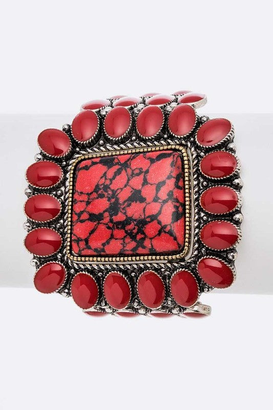 Genuine Stone Statemetn Stretch Bracelet Shop Style & More | Fresh Looks, Everyday Deals & Free Shipping