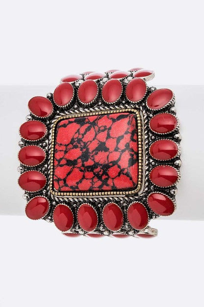 Genuine Stone Statemetn Stretch Bracelet Shop Style & More | Fresh Looks, Everyday Deals & Free Shipping