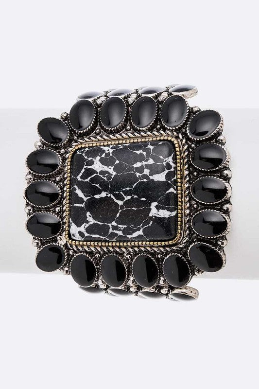 Genuine Stone Statemetn Stretch Bracelet Shop Style & More | Fresh Looks, Everyday Deals & Free Shipping