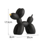 New black and white plaid balloon dog ornaments creative TV cabinet wine cabinet living room porch resin crafts