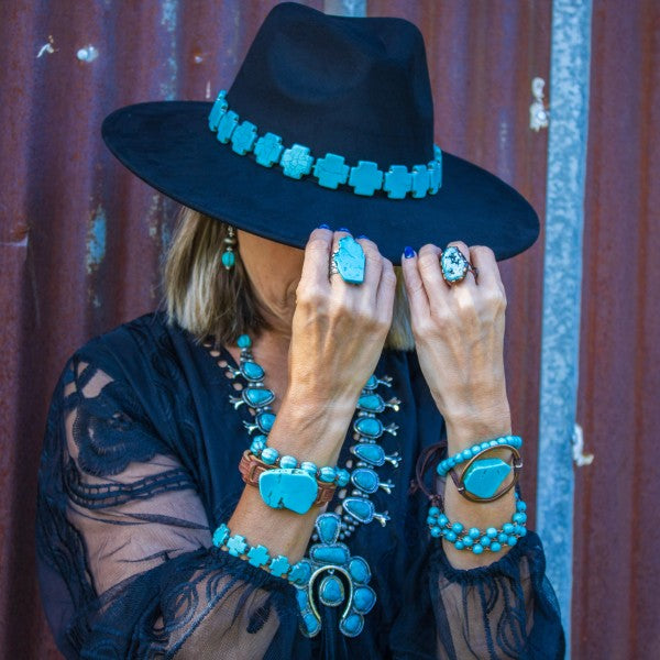 Turquoise Bracelet Stone Slab & Adjustable Ties Shop Style & More | Fresh Looks, Everyday Deals & Free Shipping