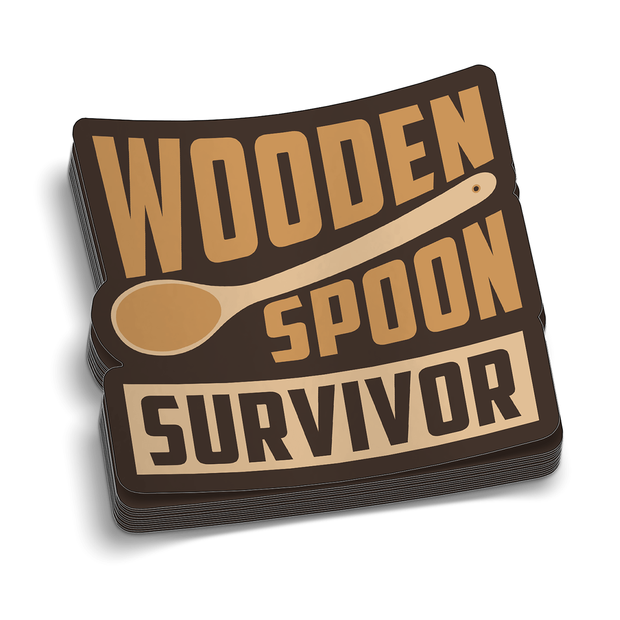 Wooden Spoon Hard Hat Decal Armed American Supply