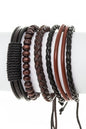 UNISEX MIX BEADS LEATHER BRACELET SET Shop Style & More | Fresh Looks, Everyday Deals & Free Shipping