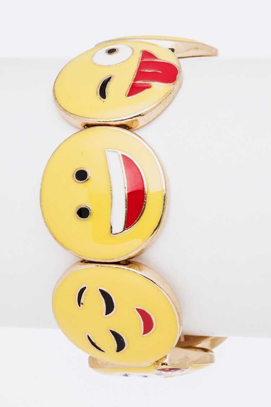 Emoji Stretch Bracelet Shop Style & More | Fresh Looks, Everyday Deals & Free Shipping