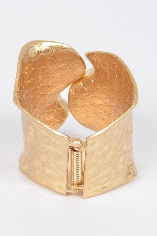 Textured Iconic Statement Hinge Bangle Shop Style & More | Fresh Looks, Everyday Deals & Free Shipping