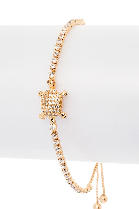 Petite Turtle CZ Pave String Bracelet Shop Style & More | Fresh Looks, Everyday Deals & Free Shipping