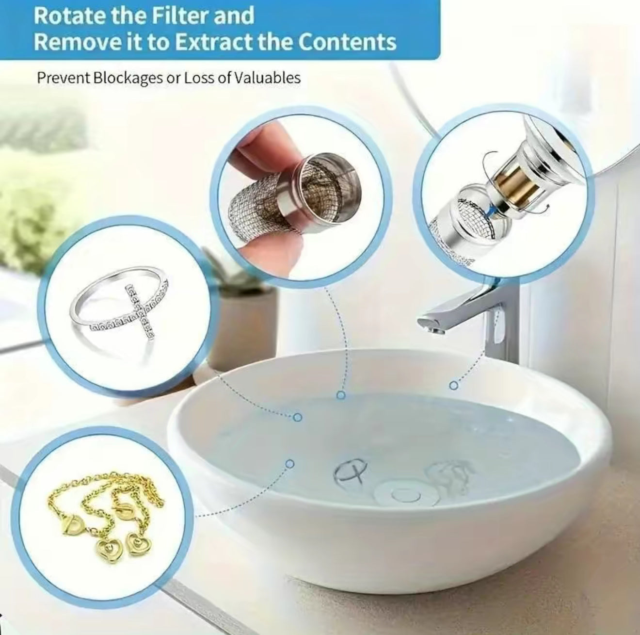 No Clog Drain Catcher