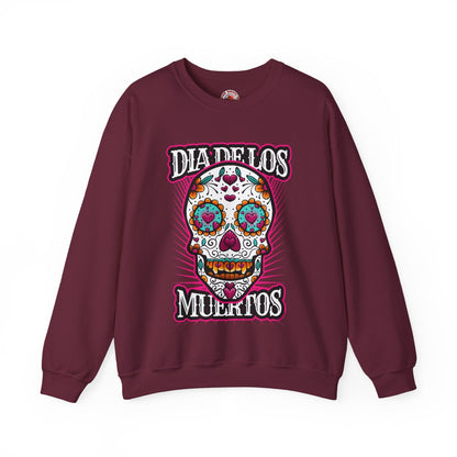 Dia De Los Muertos Skull Crewneck Sweatshirt The Devil's Pickle