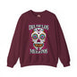 Dia De Los Muertos Skull Crewneck Sweatshirt The Devil's Pickle