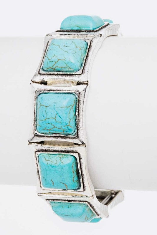 Stretch Square Stone Bracelet Shop Style & More | Fresh Looks, Everyday Deals & Free Shipping