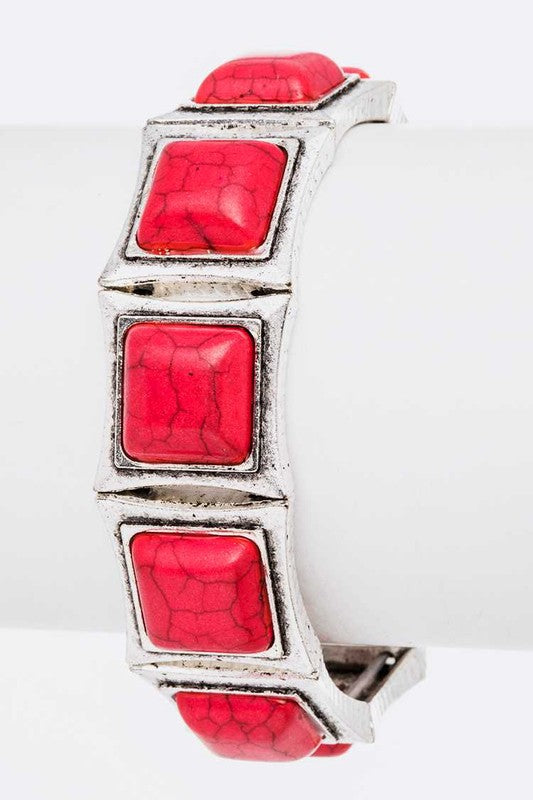 Stretch Square Stone Bracelet Shop Style & More | Fresh Looks, Everyday Deals & Free Shipping