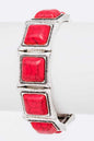 Stretch Square Stone Bracelet Shop Style & More | Fresh Looks, Everyday Deals & Free Shipping