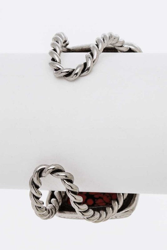 Oversize Stone Western Open Bangle Shop Style & More | Fresh Looks, Everyday Deals & Free Shipping