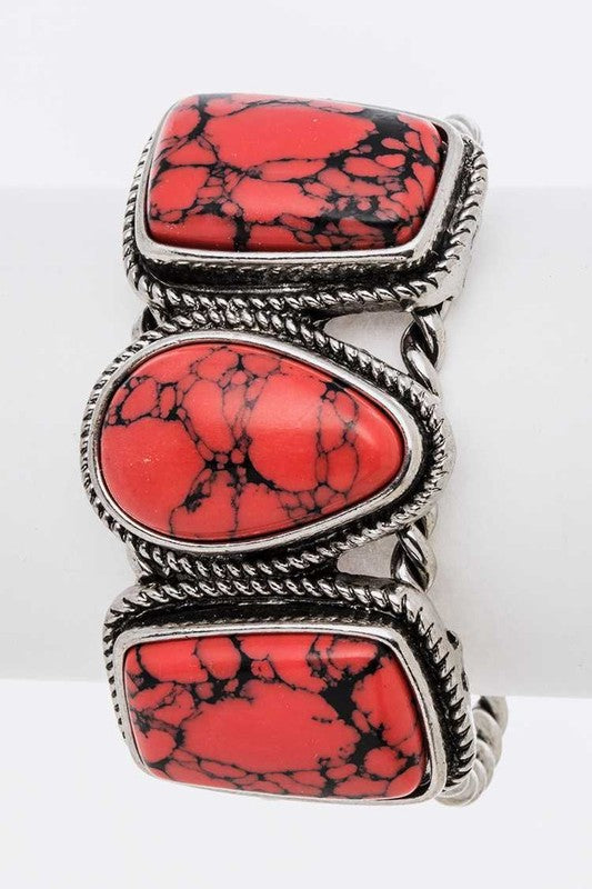 Oversize Stone Western Open Bangle Shop Style & More | Fresh Looks, Everyday Deals & Free Shipping