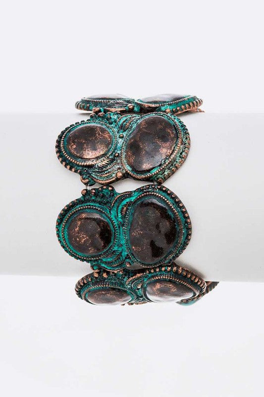 TURQUOISE STONE WESTERN STRETCH BRACELET Shop Style & More | Fresh Looks, Everyday Deals & Free Shipping