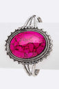 Oval Stone Oversize Bangle Shop Style & More | Fresh Looks, Everyday Deals & Free Shipping